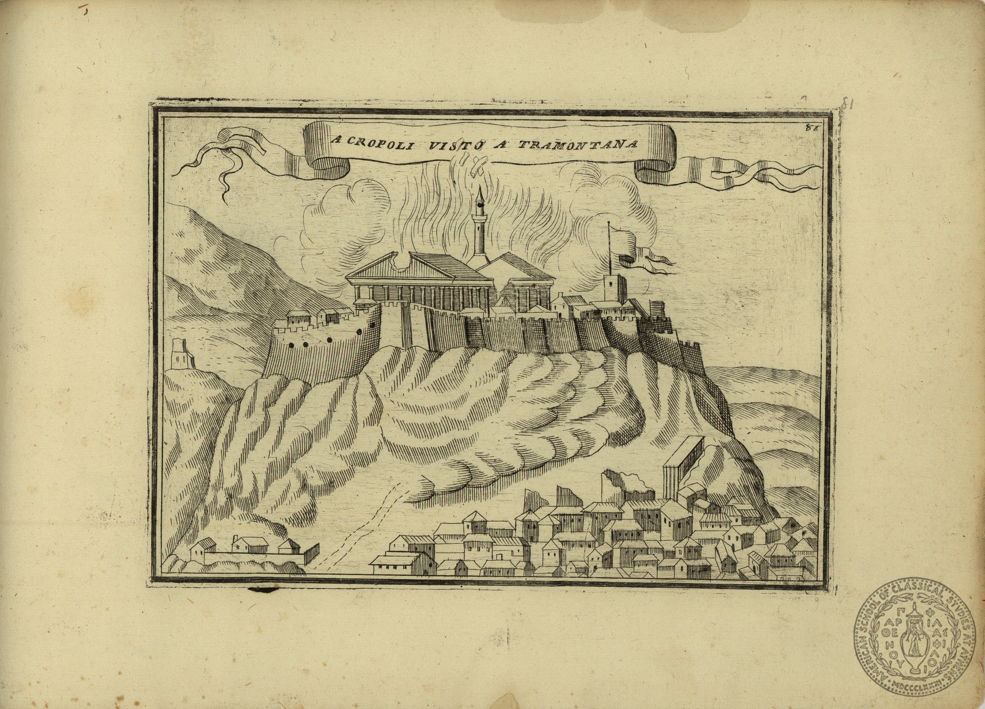 Acropoli visto a tramontana